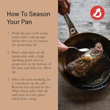 De Buyer MINERAL B Pro 11" Carbon Steel Fry Pan