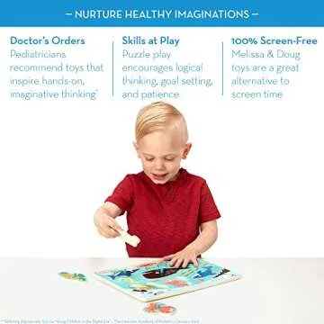 Melissa & Doug Peg Puzzles Set for Toddlers Ages 2+