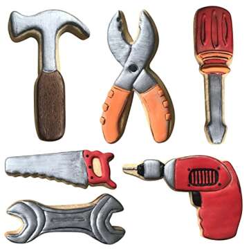 LILIAO 6-Pc Cookie Cutter Set - Construction Tools