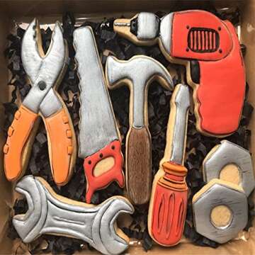 LILIAO 6-Pc Cookie Cutter Set - Construction Tools