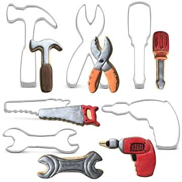 LILIAO 6-Pc Cookie Cutter Set - Construction Tools