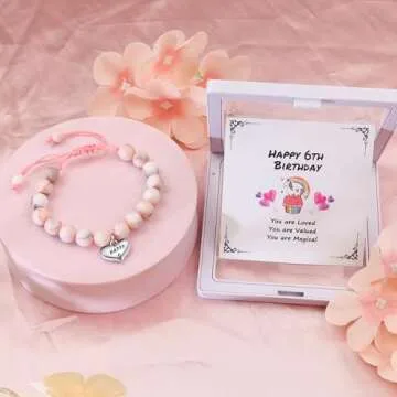 Sereney Adjustable Birthday Bracelet for 6 Year Old Girls