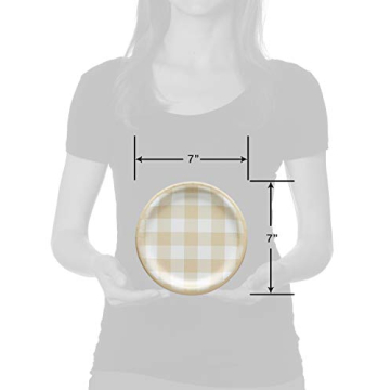 36-Count Stylish Paper Dessert Plates for Thanksgiving