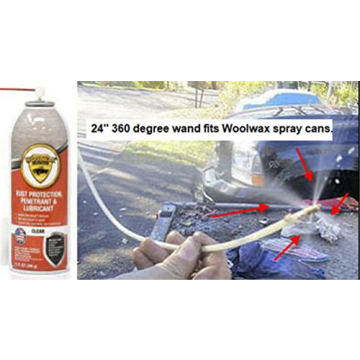 Woolwax® 24" Spray Wand with 360° Nozzle for Easy Use