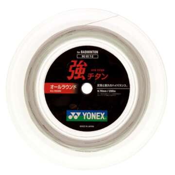 Yonex BG-65 Ti White Badminton String Reel - 200M, 0.70mm