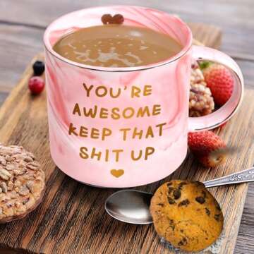 Funny Coffee Mug for Women Best Friend Birthday Gifts
