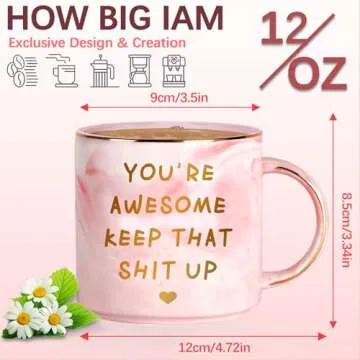 Funny Coffee Mug for Women Best Friend Birthday Gifts