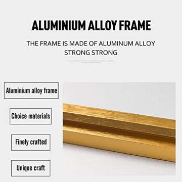 NeuType Full Length Mirror Floor Mirror with Standing Holder Bedroom/Locker Room Standing/Hanging Mirror Dressing Mirror Wall-Mounted Mirror (Brushed Matte Gold) (AMZVCNTJJ00562XXR-ZYF)