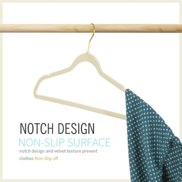 Luxurious Velvet Hangers - No-Slip Space Saving Solution