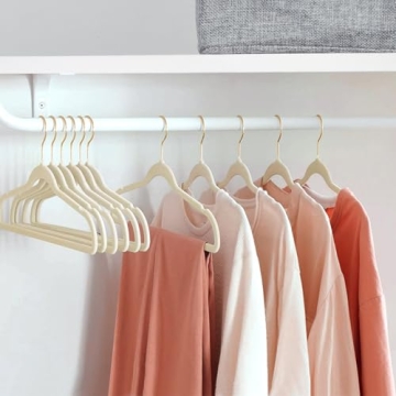 Luxurious Velvet Hangers - No-Slip Space Saving Solution
