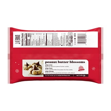 HERSHEY'S KISSES Milk Chocolate, Christmas Candy Bag - 17 oz