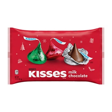 HERSHEY'S KISSES Milk Chocolate Holiday Candy 17 oz