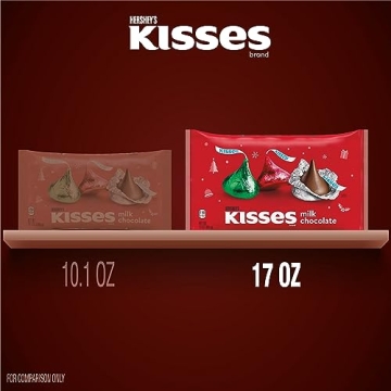 HERSHEY'S KISSES Milk Chocolate Holiday Candy 17 oz