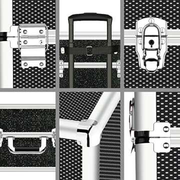 OUDMAY 4 in 1 Makeup Case - Durable & Stylish Organizer