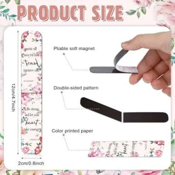 Zonon 48 Pcs Bible Verse Magnetic Bookmarks for All