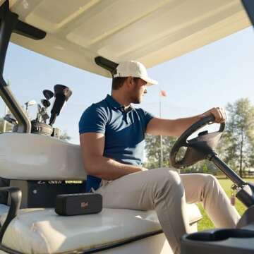 The Klipsch Nashville Portable Bluetooth Speaker with a 2.25" full range drivers for 360 degree audio, IP67 dust and waterproof rating, 24 hours of playtime for a premium live concert experience