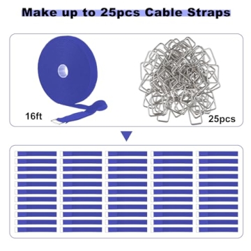 Versatile YMCRLUX Hook and Loop Straps for Organizing