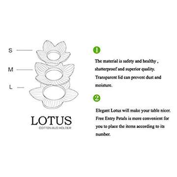 Lotus Cotton Swab Holder: Elegant and Practical Storage for Your Essentials