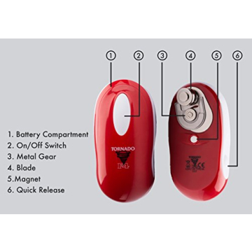 Tornado F4 Can Opener - Fast, Safe, Hands-Free Gadget