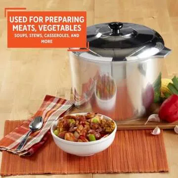 IMUSA Heavy Duty Cajun Aluminum Stock Pot for Cooking