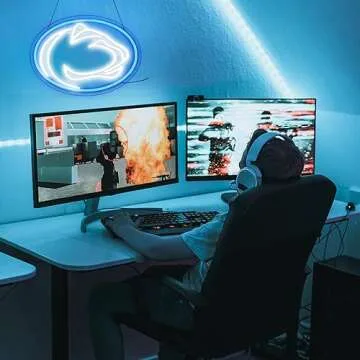 University Team Logo Neon Sign for Sports Fans Gift