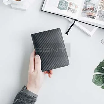 EGNT RFID Carbon ID Travel Wallet Slim Stylish Design