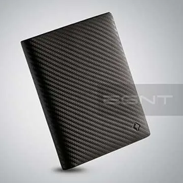EGNT RFID Carbon ID Travel Wallet Slim Stylish Design