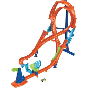 Exciting Hot Wheels Action Vertical-8 Jump Track Set for Kids