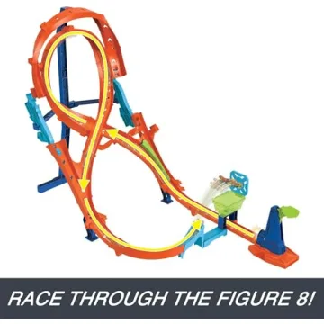 Hot Wheels Action Vertical-8 Jump Track Set for Kids