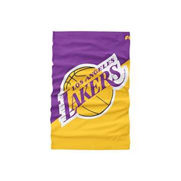 FOCO Los Angeles Lakers NBA Big Logo Gaiter Scarf (SVNBCBBLPRFC), Large