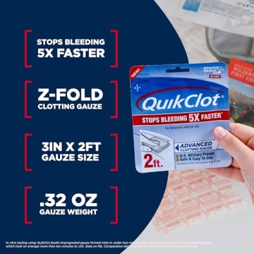 QuikClot Gauze for Rapid Bleeding Control in Emergencies