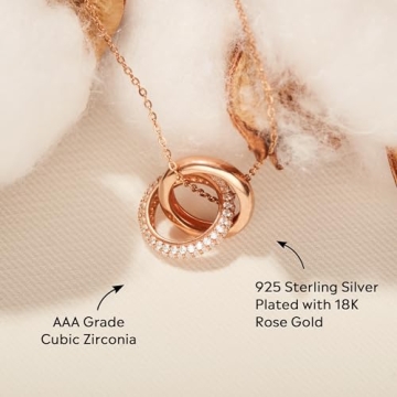 STORYJEWELLERY Mom Necklace, Gift for Mom, Gifts for Mom from Daughter, Mother Birthday Gift from Daughter, Presents for Mom, Mom Christmas Gifts, Mothers Day Gifts, S925 Plated with 18K Gold