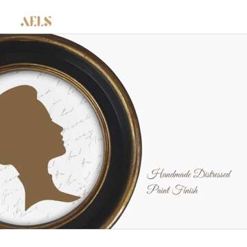 AELS Vintage Picture Frame - Antique 4x4 Photo Display