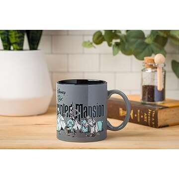 Silver Buffalo Haunted Mansion Beware Ceramic Mug, 20 Ounces