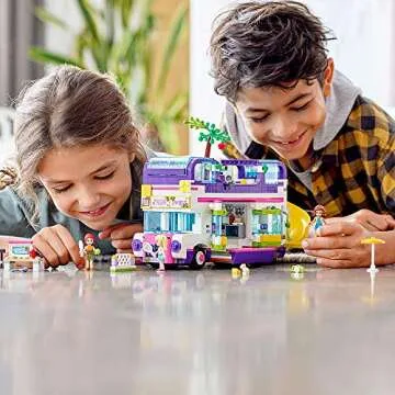 LEGO Friends Friendship Bus 41395 Heartlake City Toy Playset Building Kit Promotes Hours of Creative Play, New 2020 (778 Pieces)