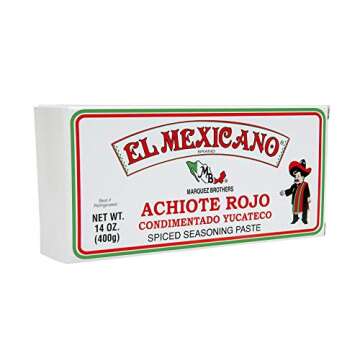 El Mexicano Achiote Rojo Paste, Red 14 oz - Authentic Latin Flavor