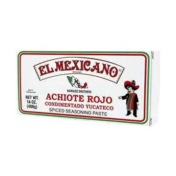 El Mexicano Achiote Rojo Paste 14 oz Flavorful Latin Condiment