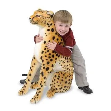 Melissa & Doug Giant Cheetah - Realistic Plush Animal
