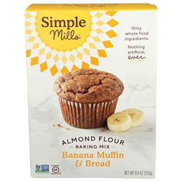 Simple Mills Almond Flour Baking Mixes - Gluten Free Bread & Banana Muffin Mixes (2 pack)