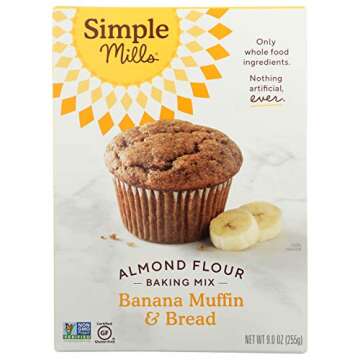 Simple Mills Almond Flour Baking Mixes - Gluten Free Bread & Banana Muffin Mixes (2 pack)