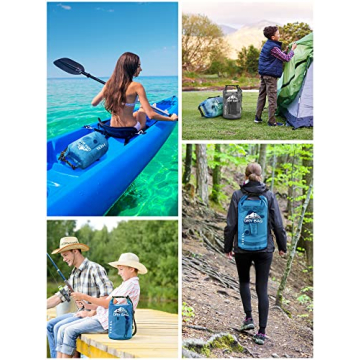 HEETA Waterproof Dry Bag with Phone Case for Adventures