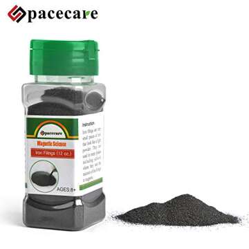SPACECARE Magnetic Sand Iron Filings Iron Powder Filings Magnetic Power for Magnet Education and Sch...