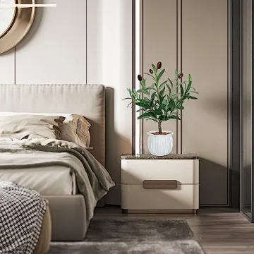 BESAMENATURE Artificial Olive Tree, Desktop Faux Fruit Tree for Home Office Decoration, 14" Tall