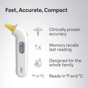 Braun ThermoScan 3 Ear Thermometer Fast Accurate Readings