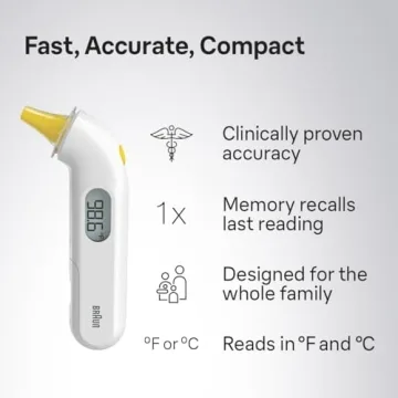 Braun ThermoScan 3 Ear Thermometer Fast Accurate Readings