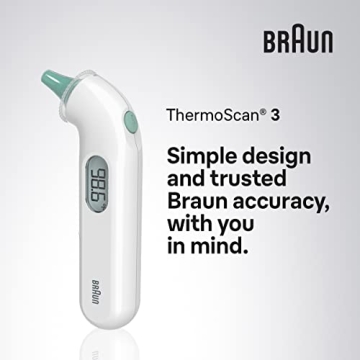 Braun ThermoScan 3 Ear Thermometer Fast Accurate Readings