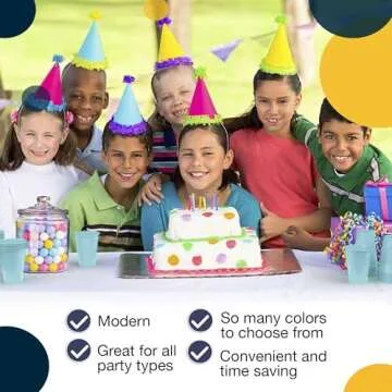 Exquisite 12 Oz Light Blue Plastic Cups For Party 50 Pack | Light Blue Disposable Cups For Party Supplies | Disposable Drinkware | Plastic Party Cup | Drinking Cup For Parties, Events & Everyday