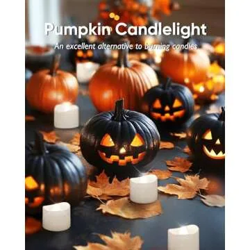 Homemory 48-Pack Flameless Flickering Tea Lights