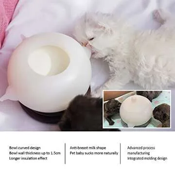 Doggiema Bubble Milk Bowl for Puppies and Kittens - Easy Feeding