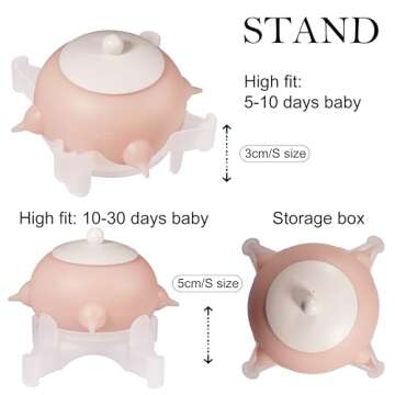 Bubble milk bowl Doggiema Puppy Feeder Puppy Milk Feeder Puppy Nursing Station Puppy feeders for Multiple Puppies Puppy Milk replacer Dongdong pet S Size Bowl (Kitten/Toy Puppy)